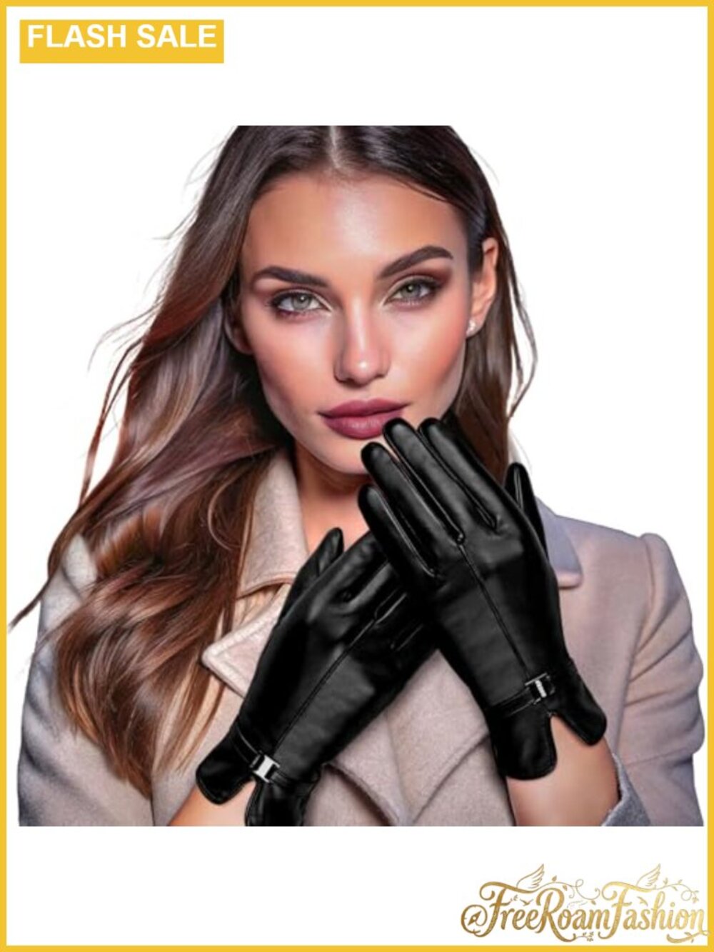 Sheepskin Leather Gloves Wool Lined Touchscreen Winter